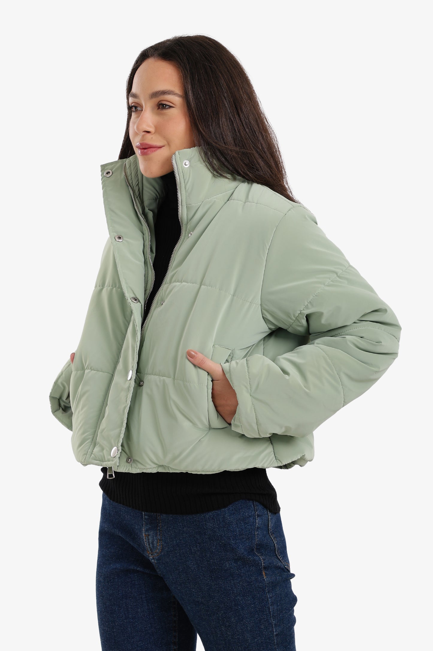 Cropped Puffer Jacket