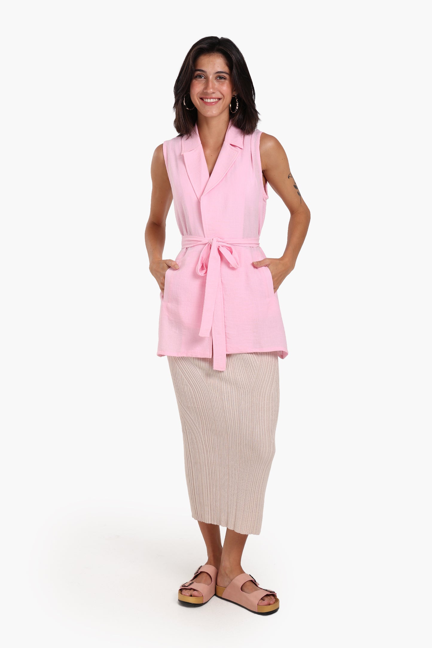 Sleeveless Tencel Vest