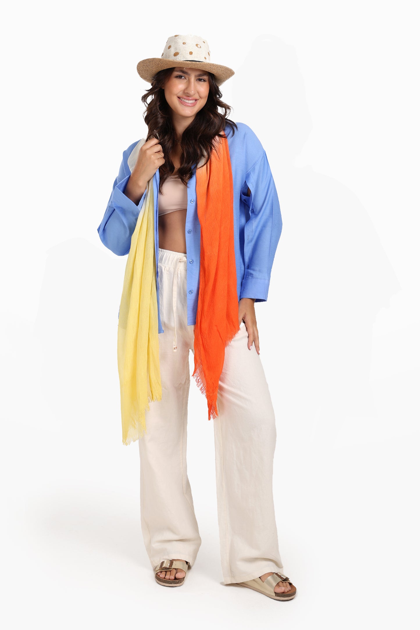 Gradient Cotton Scarf