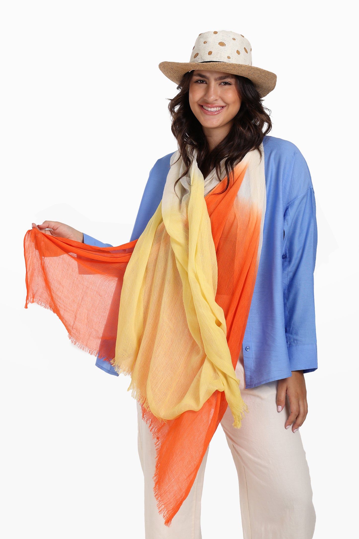 Gradient Cotton Scarf