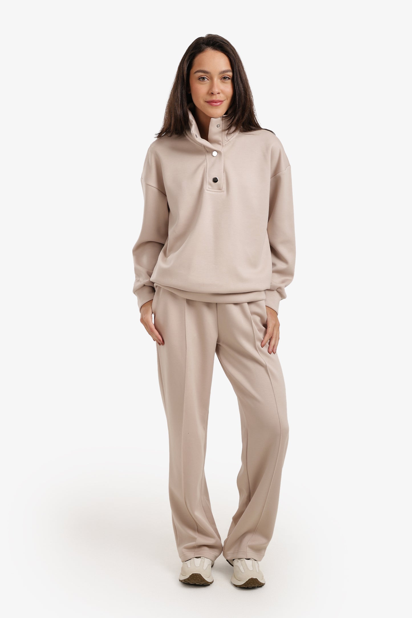 Stand Collar Lounge Sweatshirt