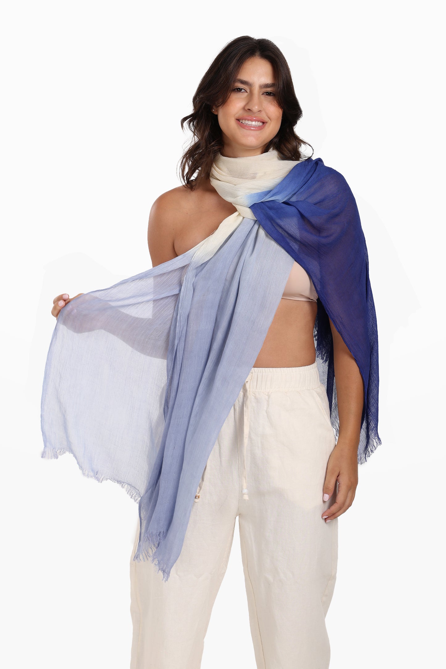 Gradient Cotton Scarf