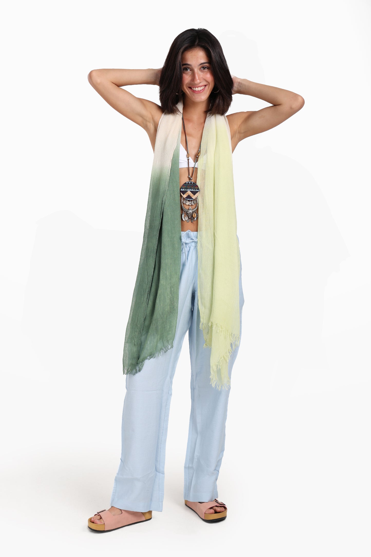 Gradient Cotton Scarf