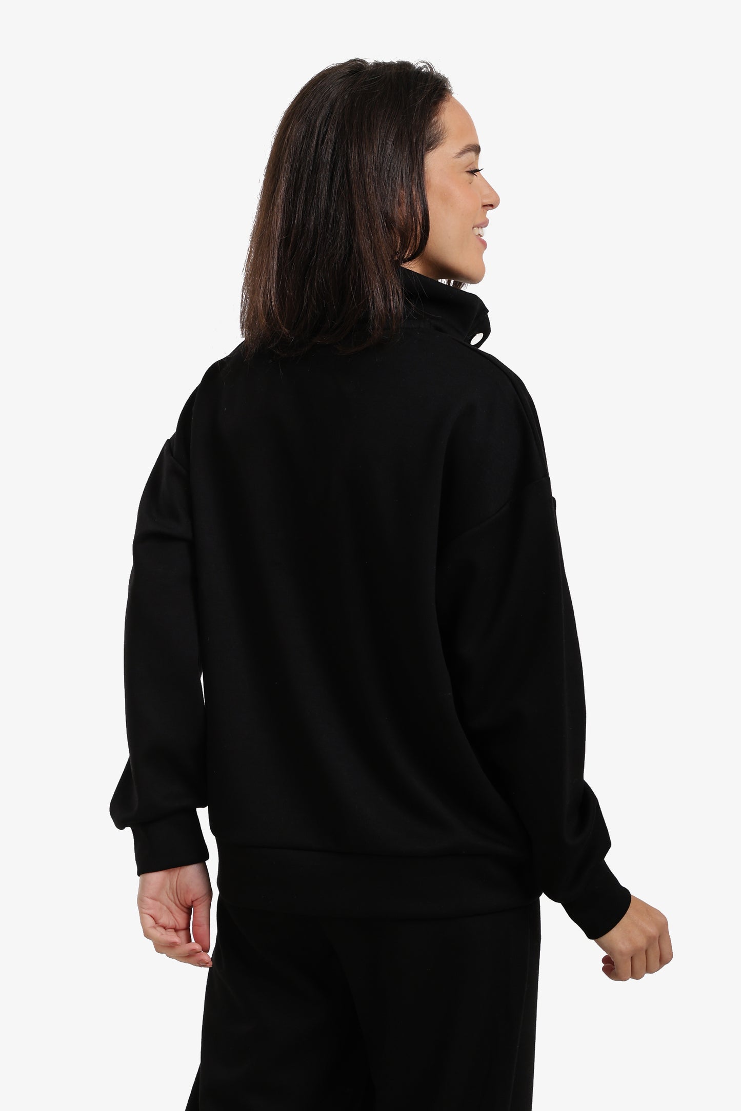 Stand Collar Lounge Sweatshirt