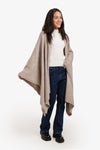 Asymmetric Knitted Poncho