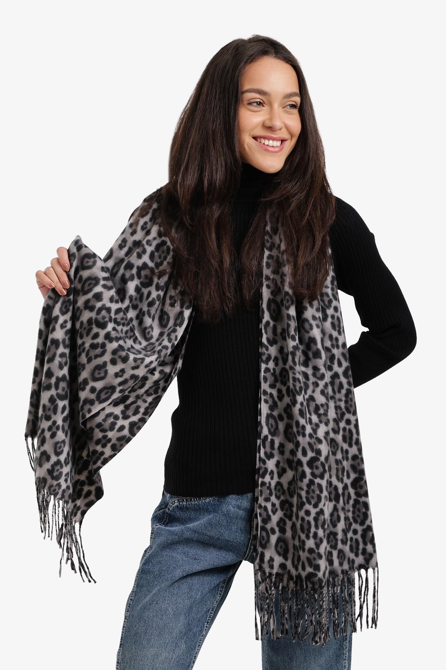Leopard-Print Scarf