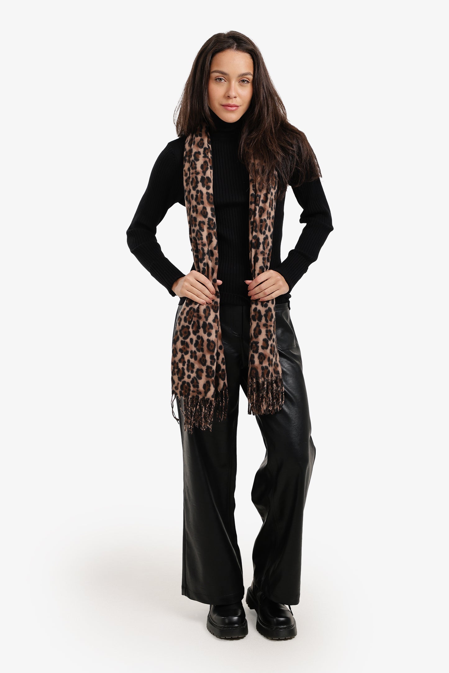 Leopard-Print Scarf