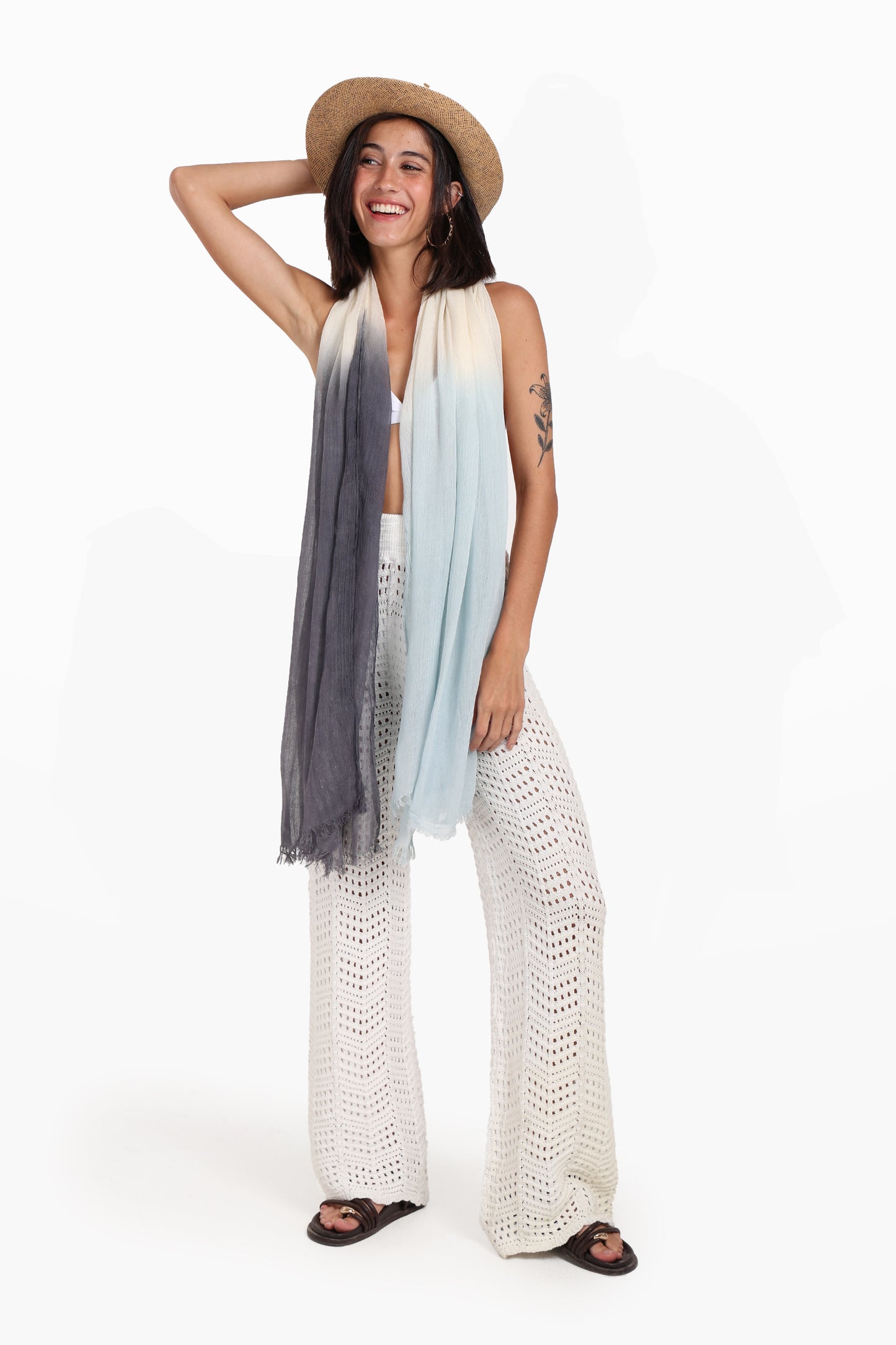 Gradient Cotton Scarf