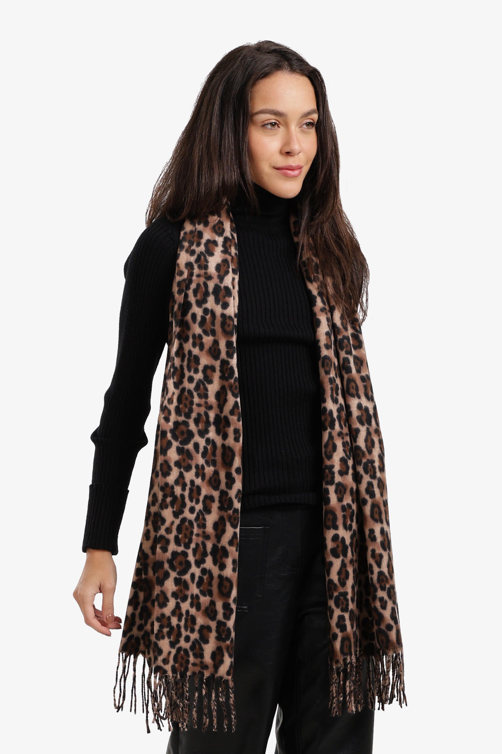 Leopard-Print Scarf