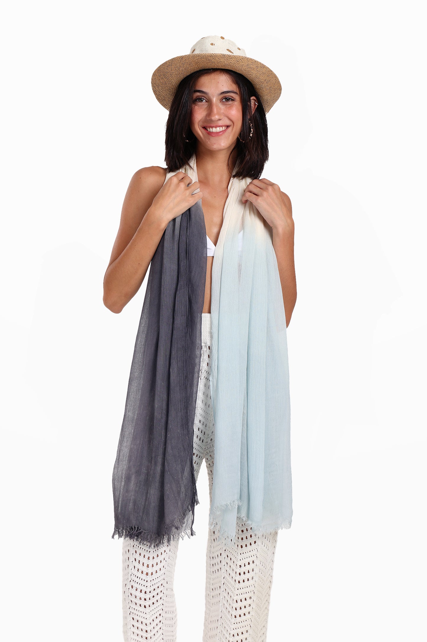 Gradient Cotton Scarf