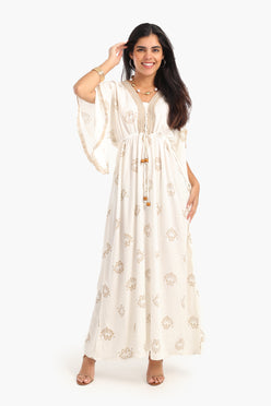 Chic Printed V-Neck Dress