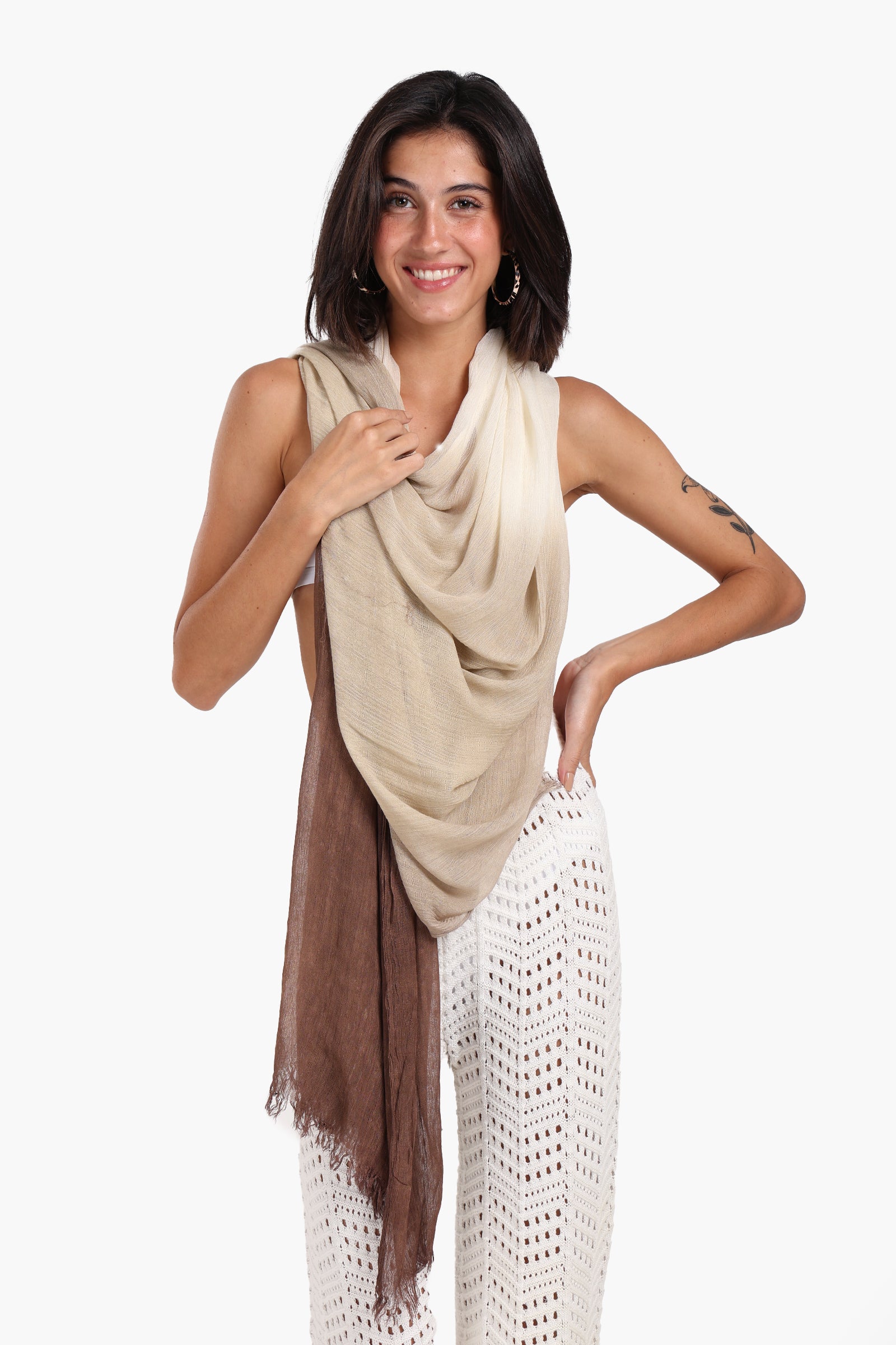 Gradient Cotton Scarf