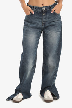 Front Slits Jeans
