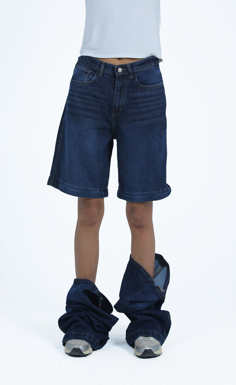 2in1 Convertible Denim Pants