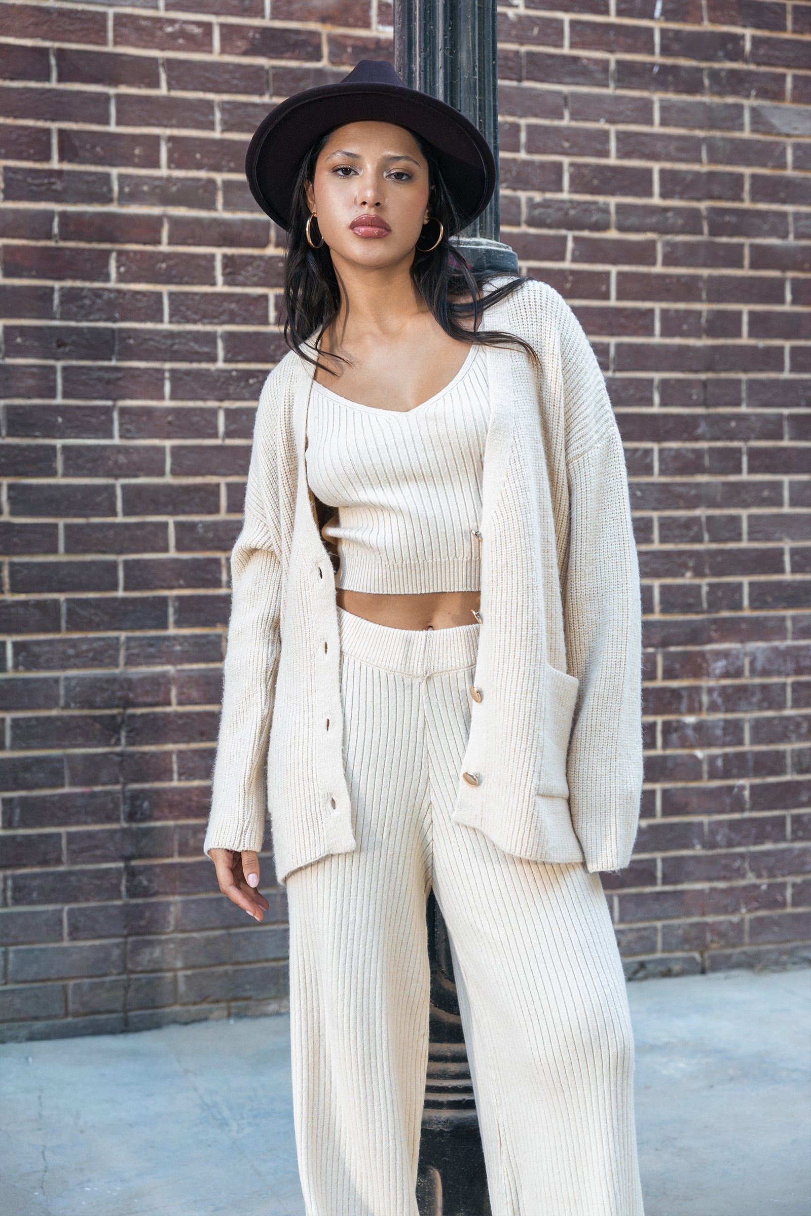 Cropped Slim Fit Top