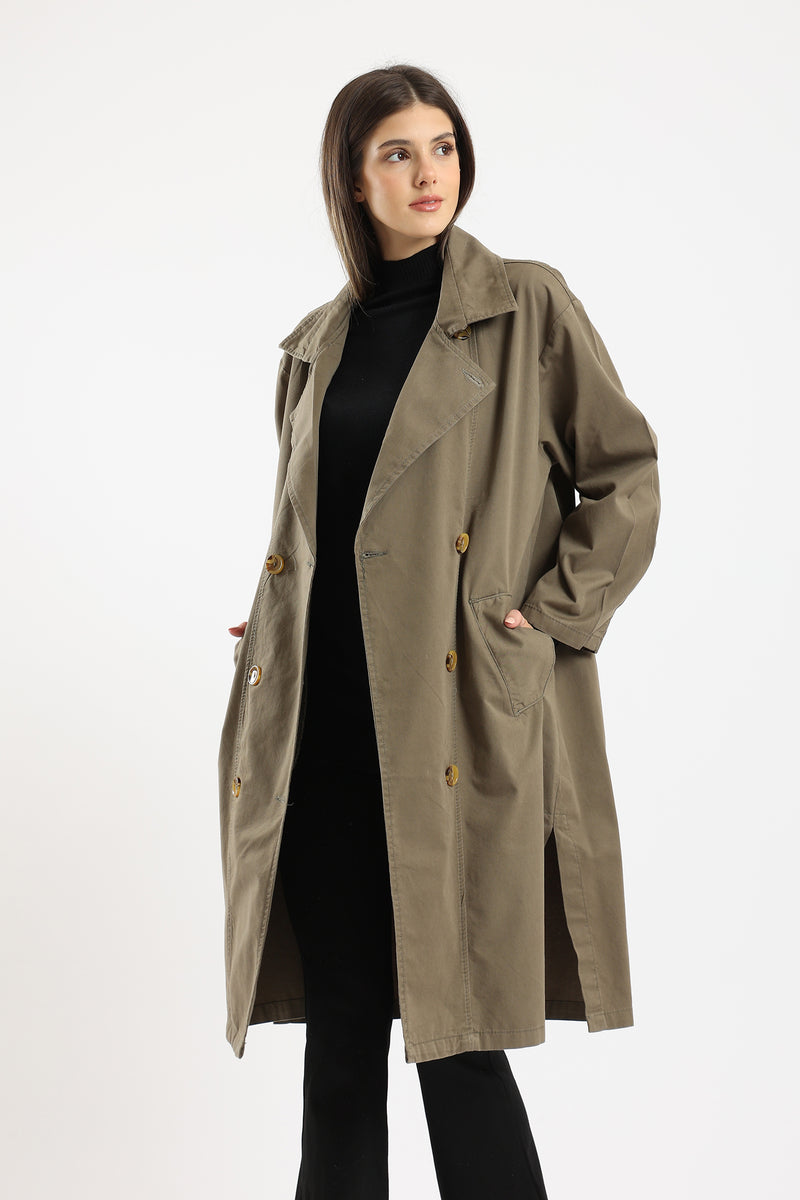 Pointed Collar Trench Coat– Clue Wear