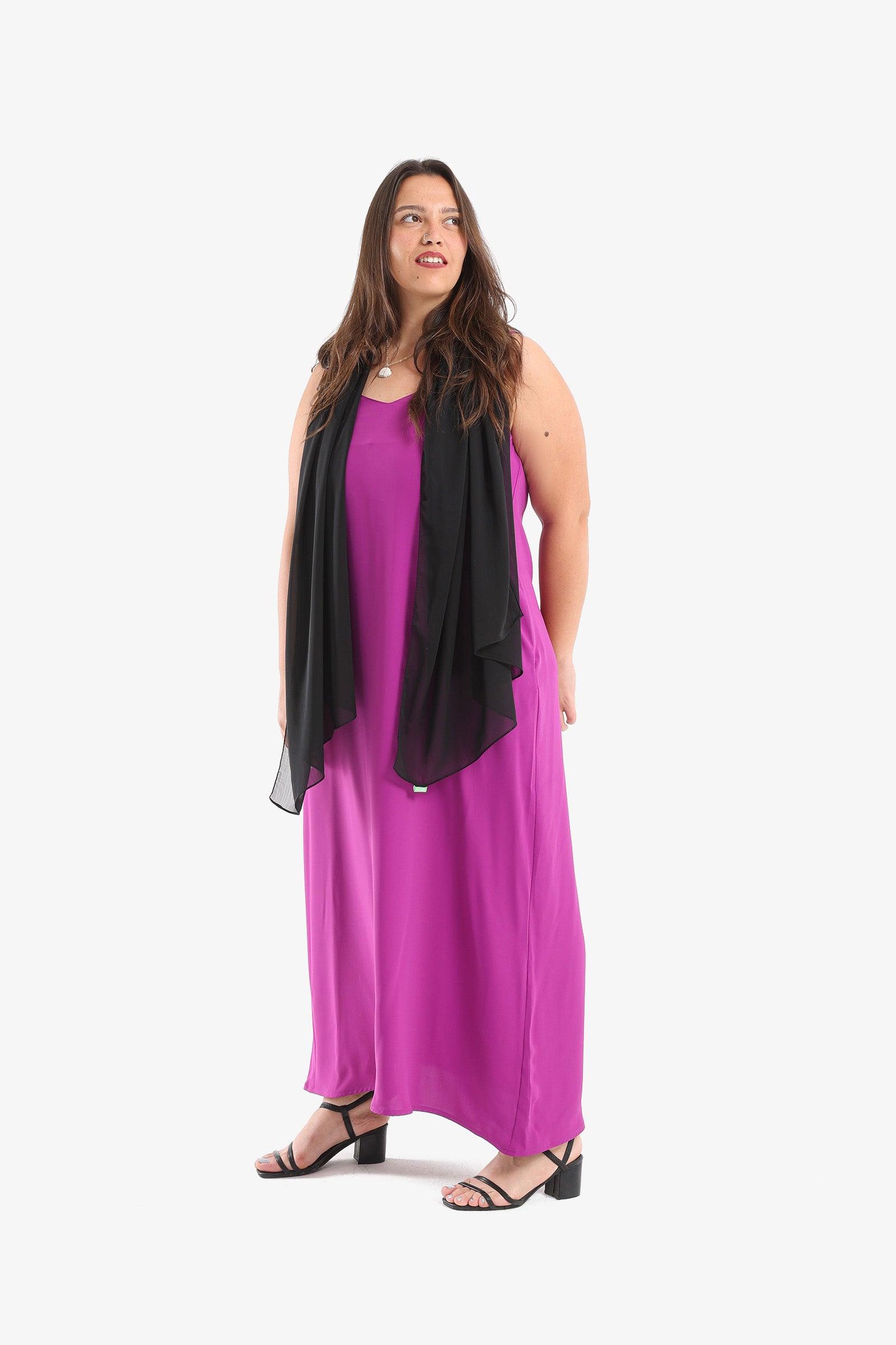 سكارف مستطيل شيفون سادة