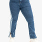 Color Block Flared Jeans