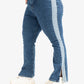 Color Block Flared Jeans