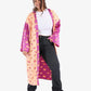Color Block Satin Kimono