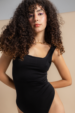 Microfiber Square Neck Bodysuit