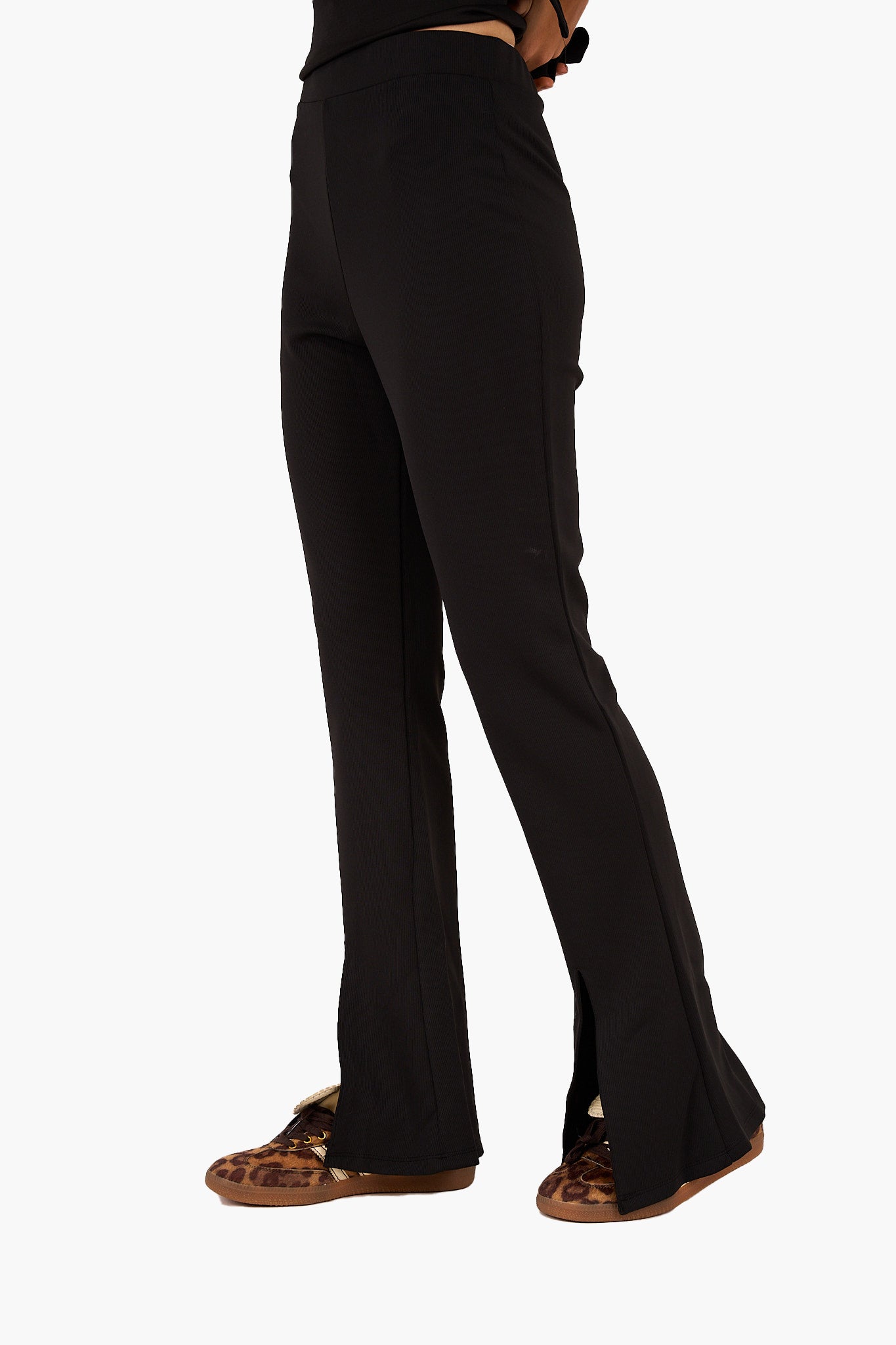 بنطلون شارلستون مريح مضلع