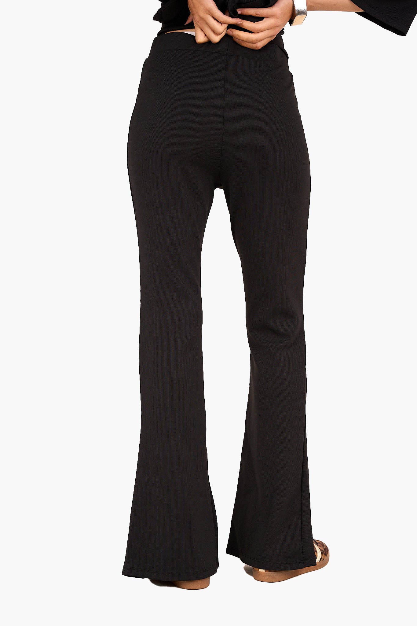 بنطلون شارلستون مريح مضلع