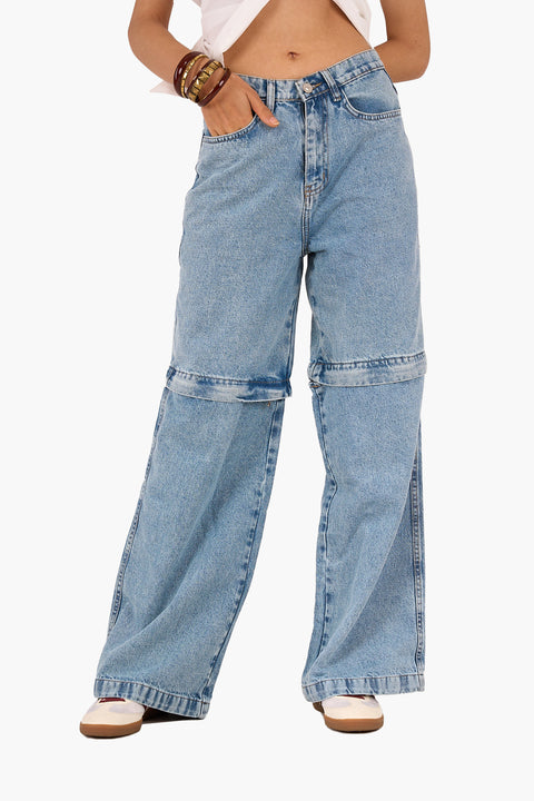 2in1 Convertible Denim Pants