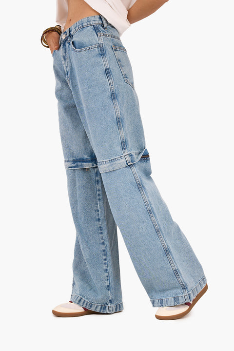 2in1 Convertible Denim Pants