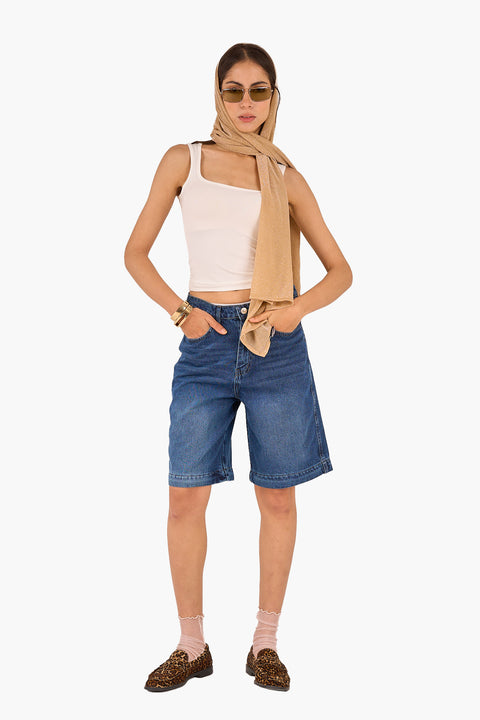 Square Neck Cropped Top