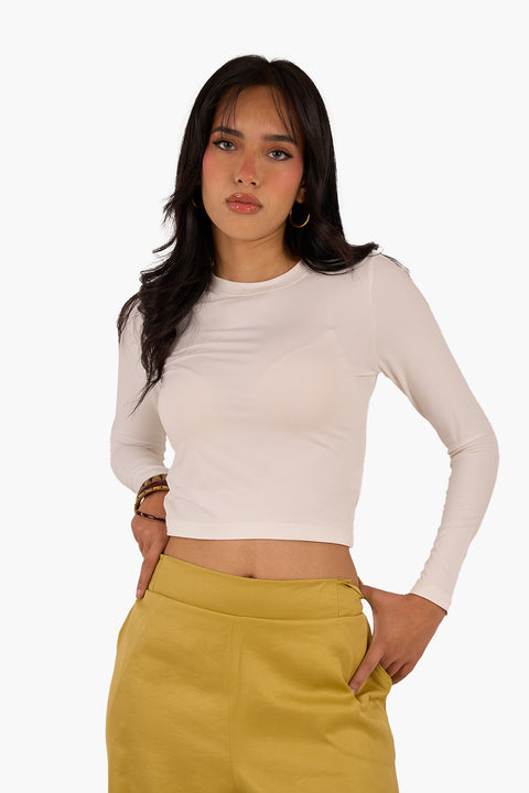 Long Sleeves Cropped Top