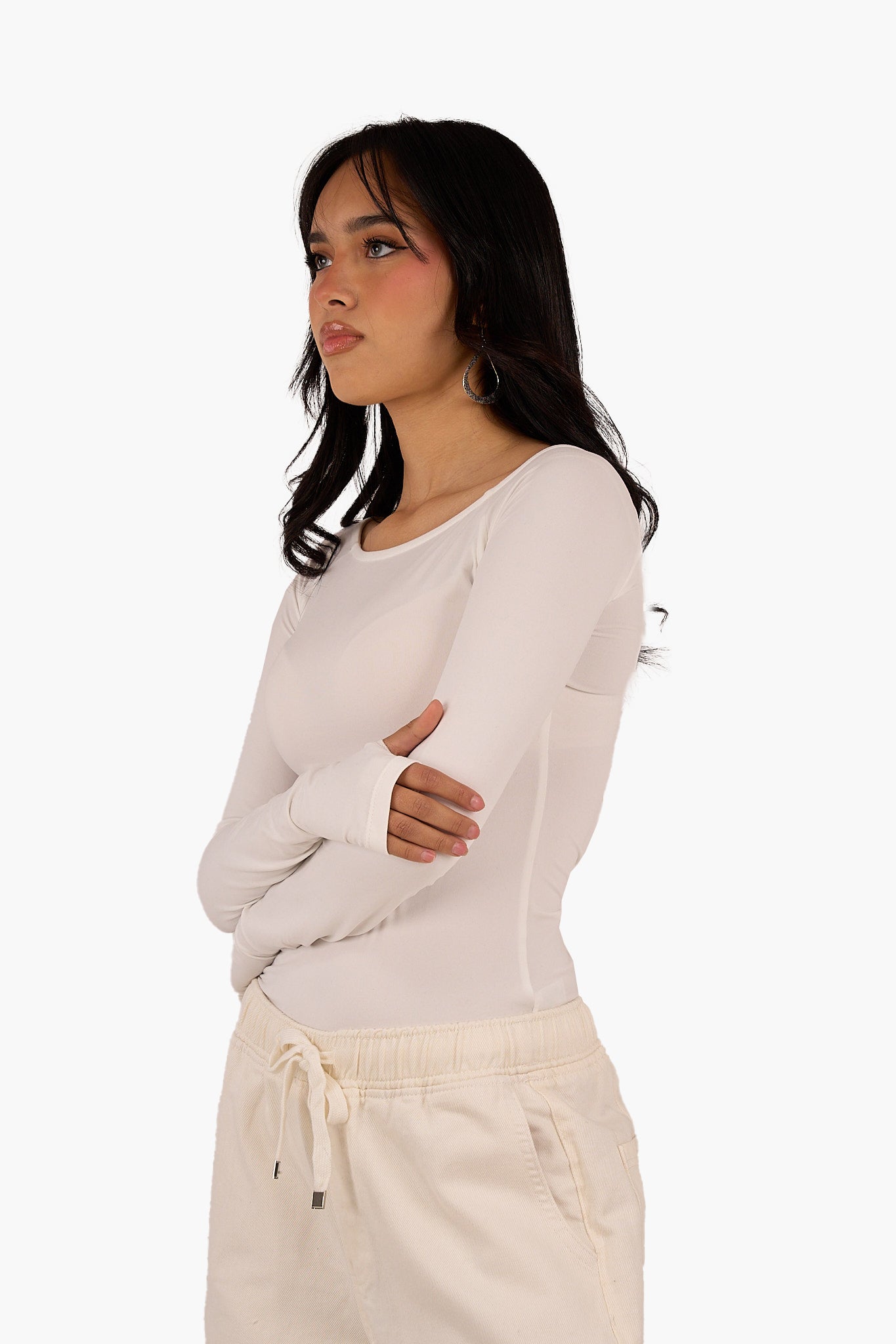 توب بكم وأساور بفتحة للإبهام