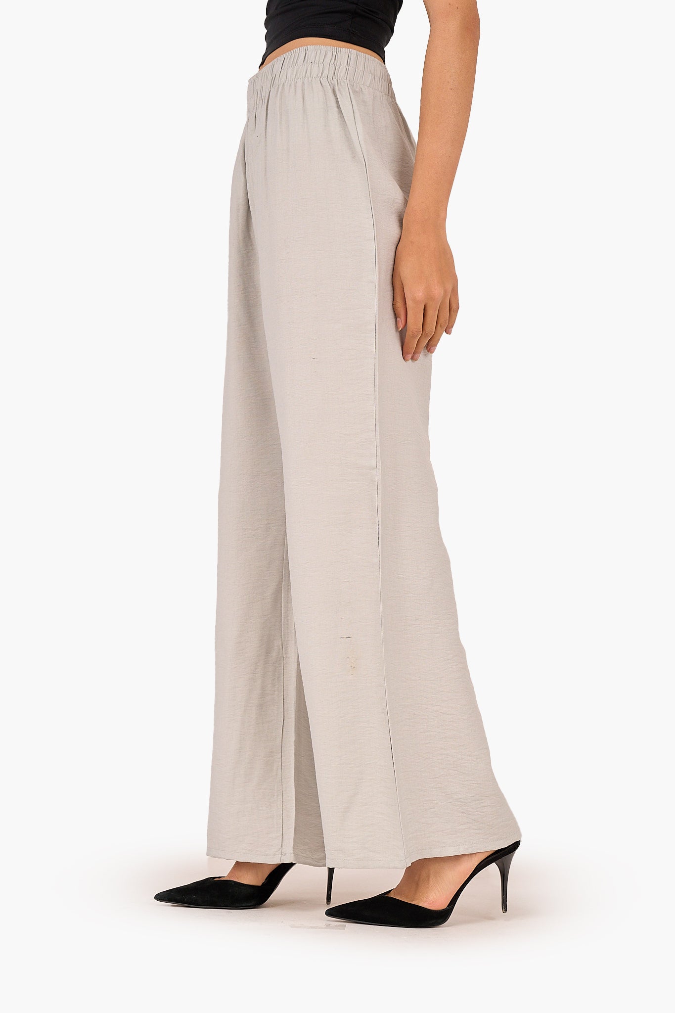 بنطلون تينسل بوسط عالي