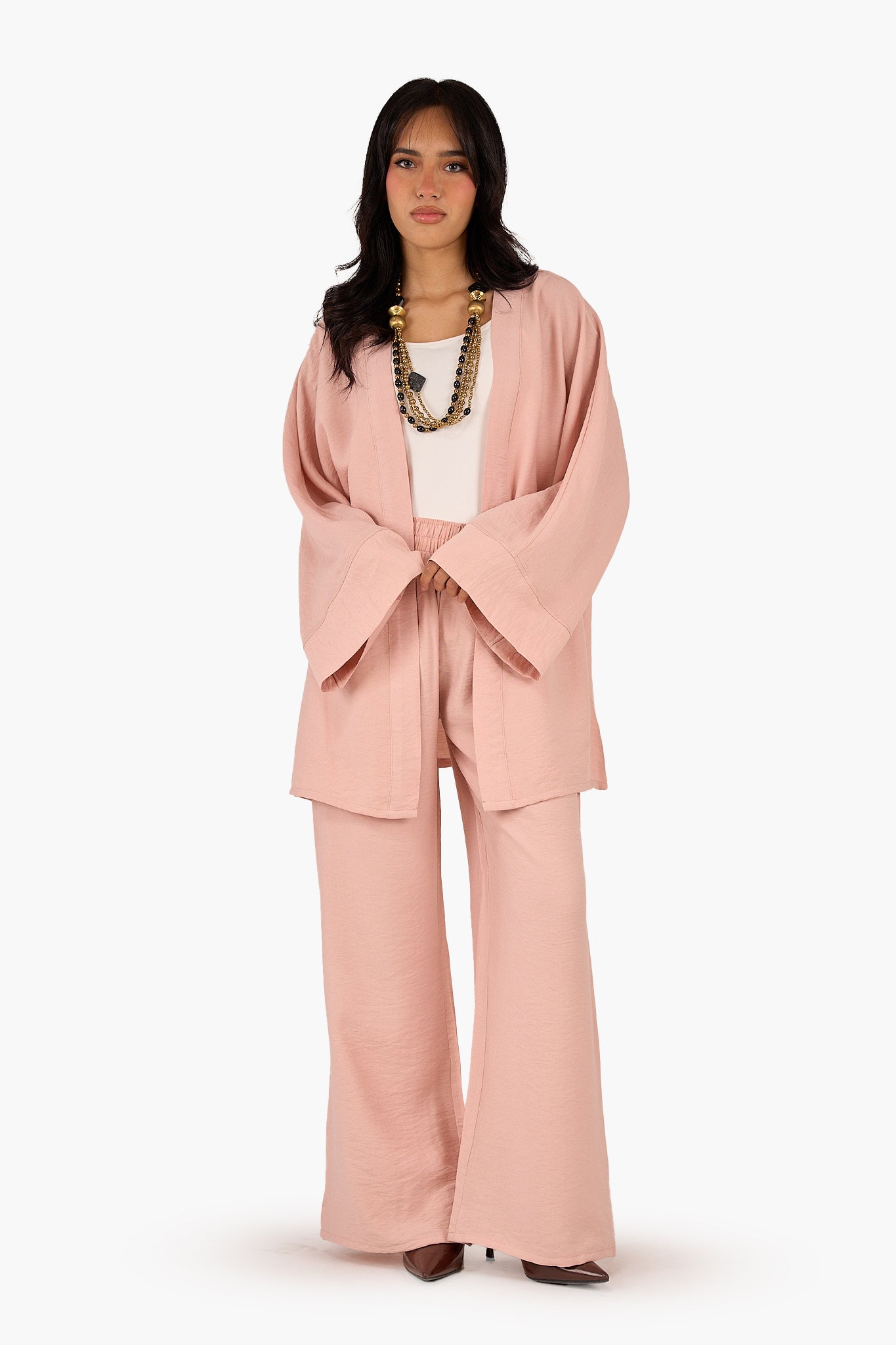 بنطلون تينسل بوسط عالي