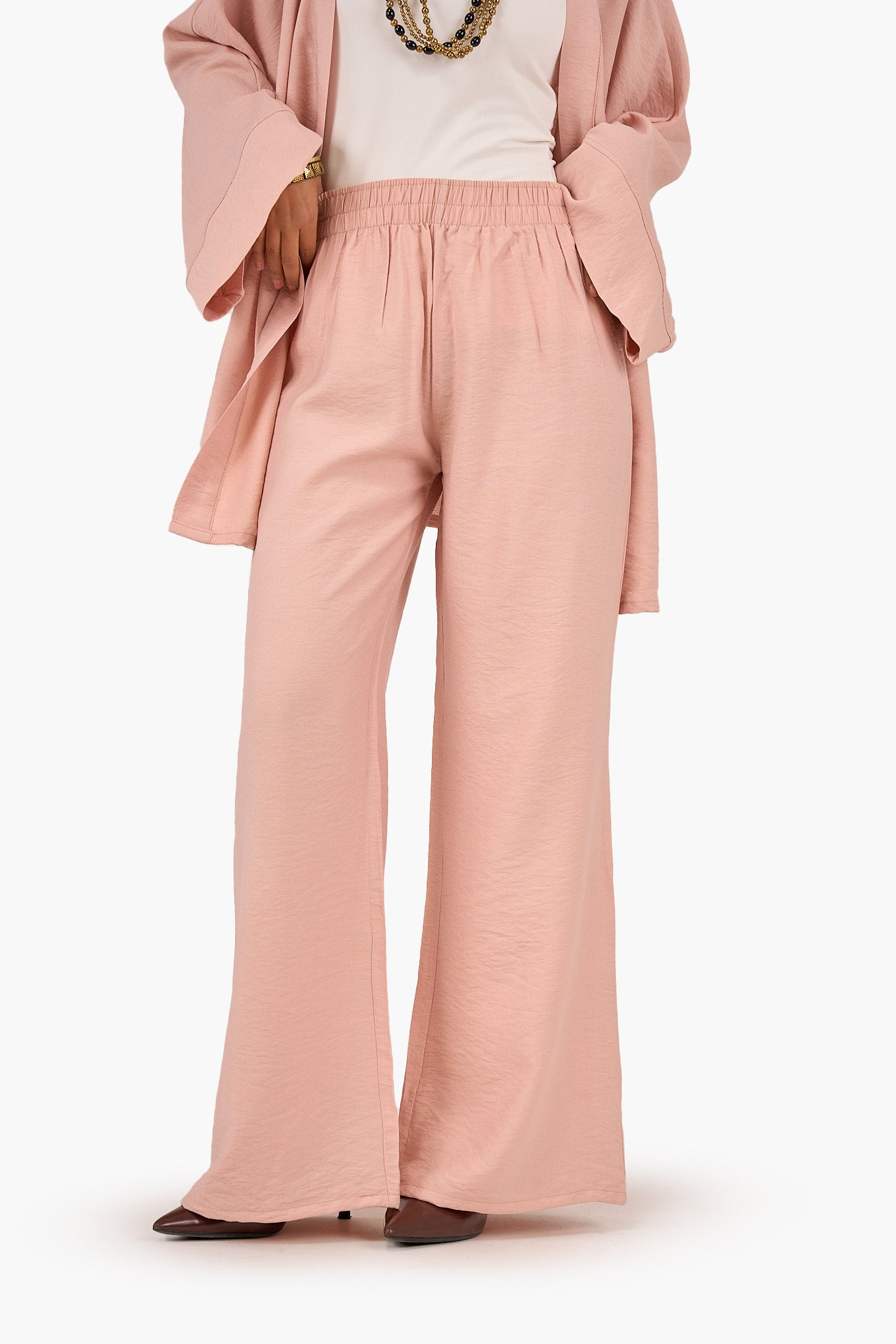 بنطلون تينسل بوسط عالي