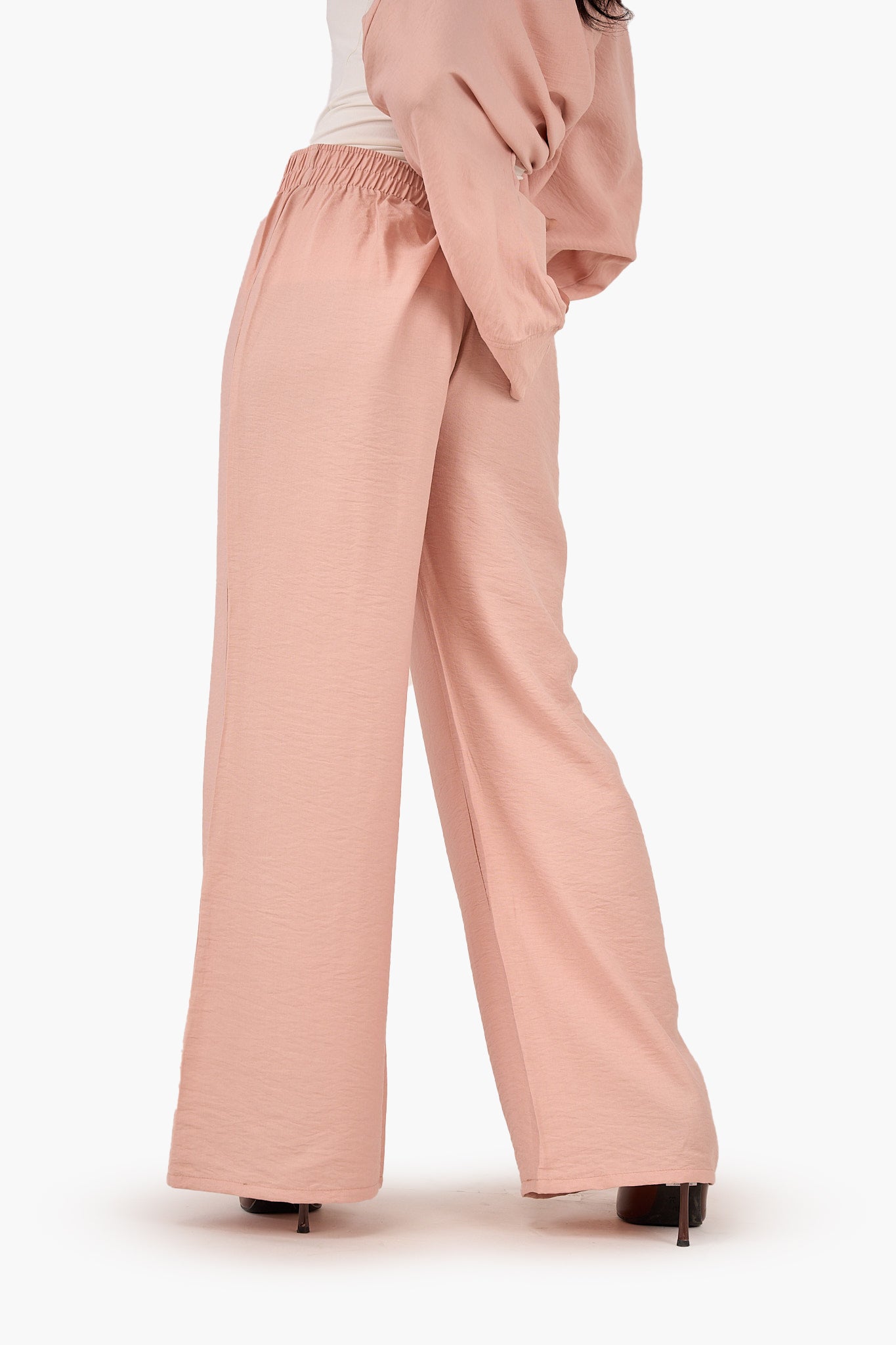 بنطلون تينسل بوسط عالي