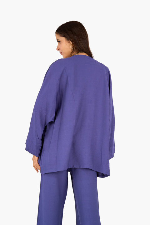 Hip Length Tencel Cardigan