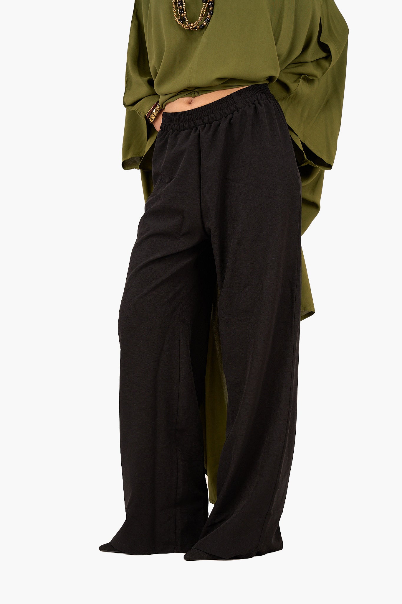 بنطلون مريح سادة