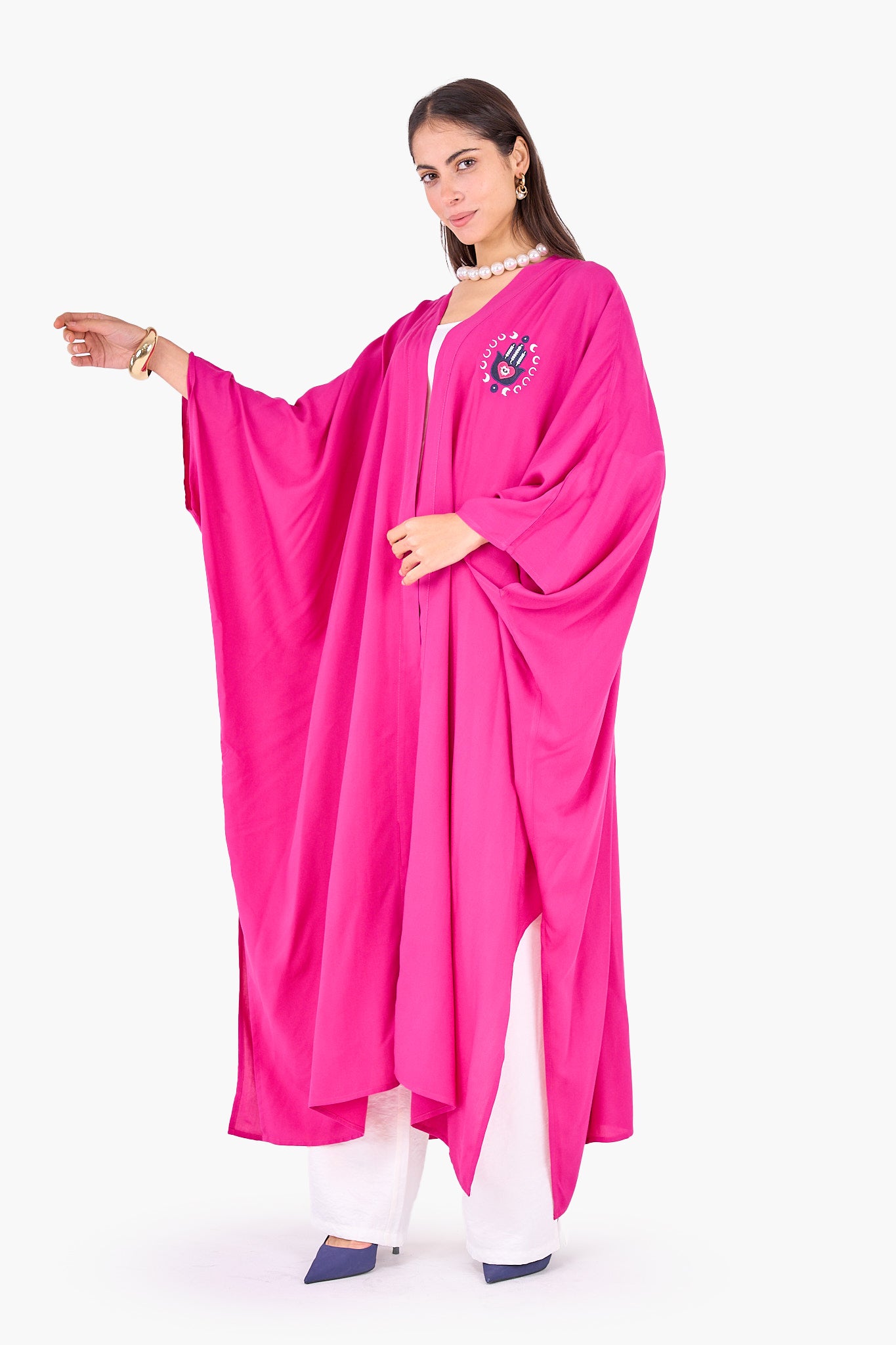 كيمونو ماكسي مطرز