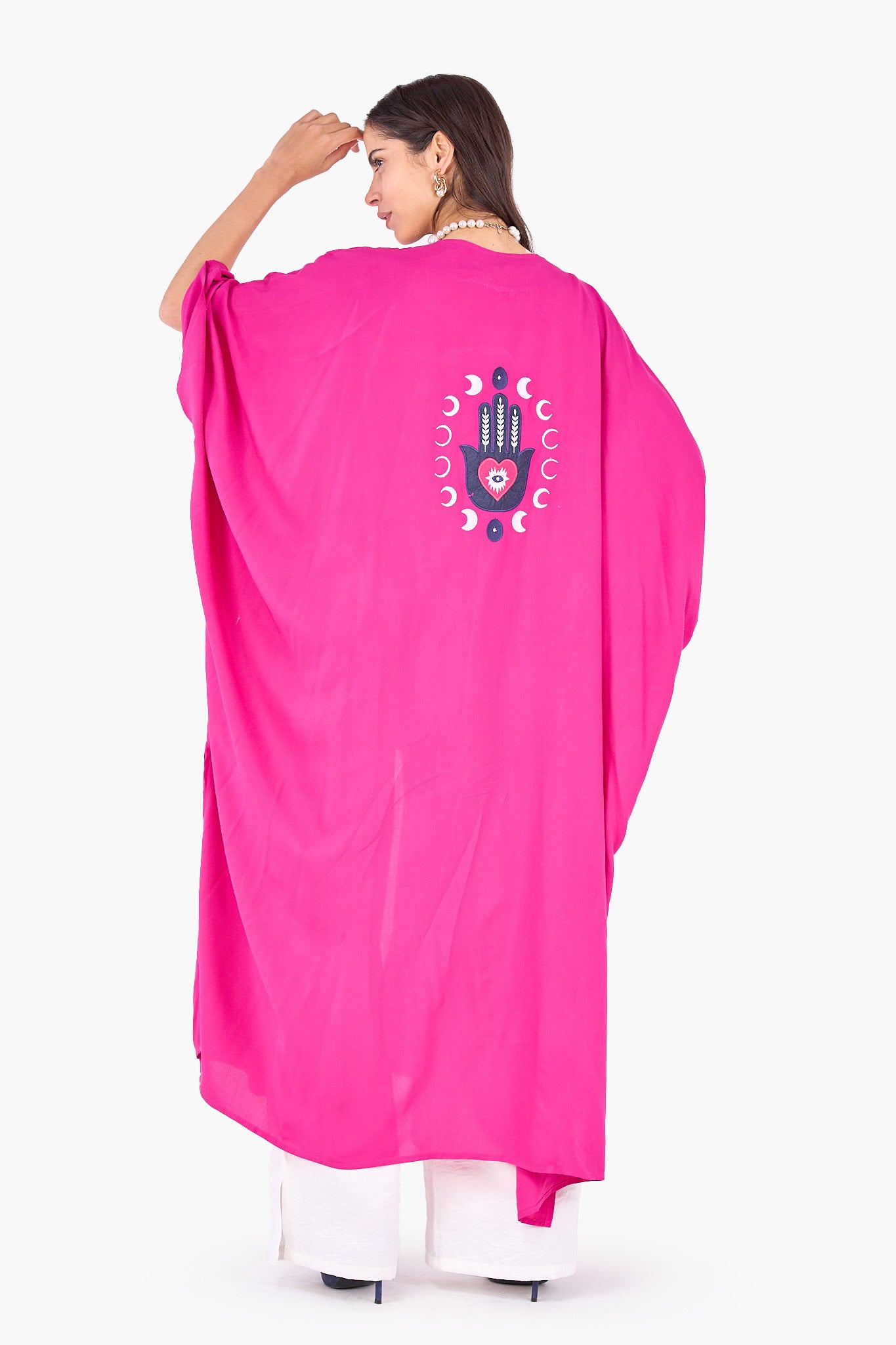 كيمونو ماكسي مطرز