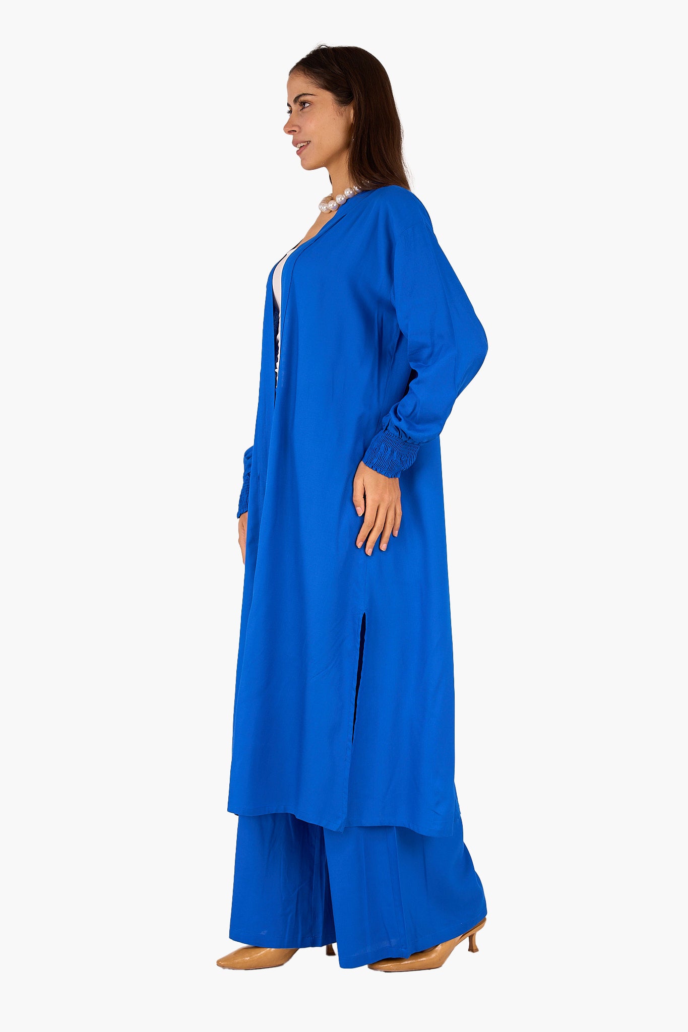 كيمونو سادة بأساور بأستك 