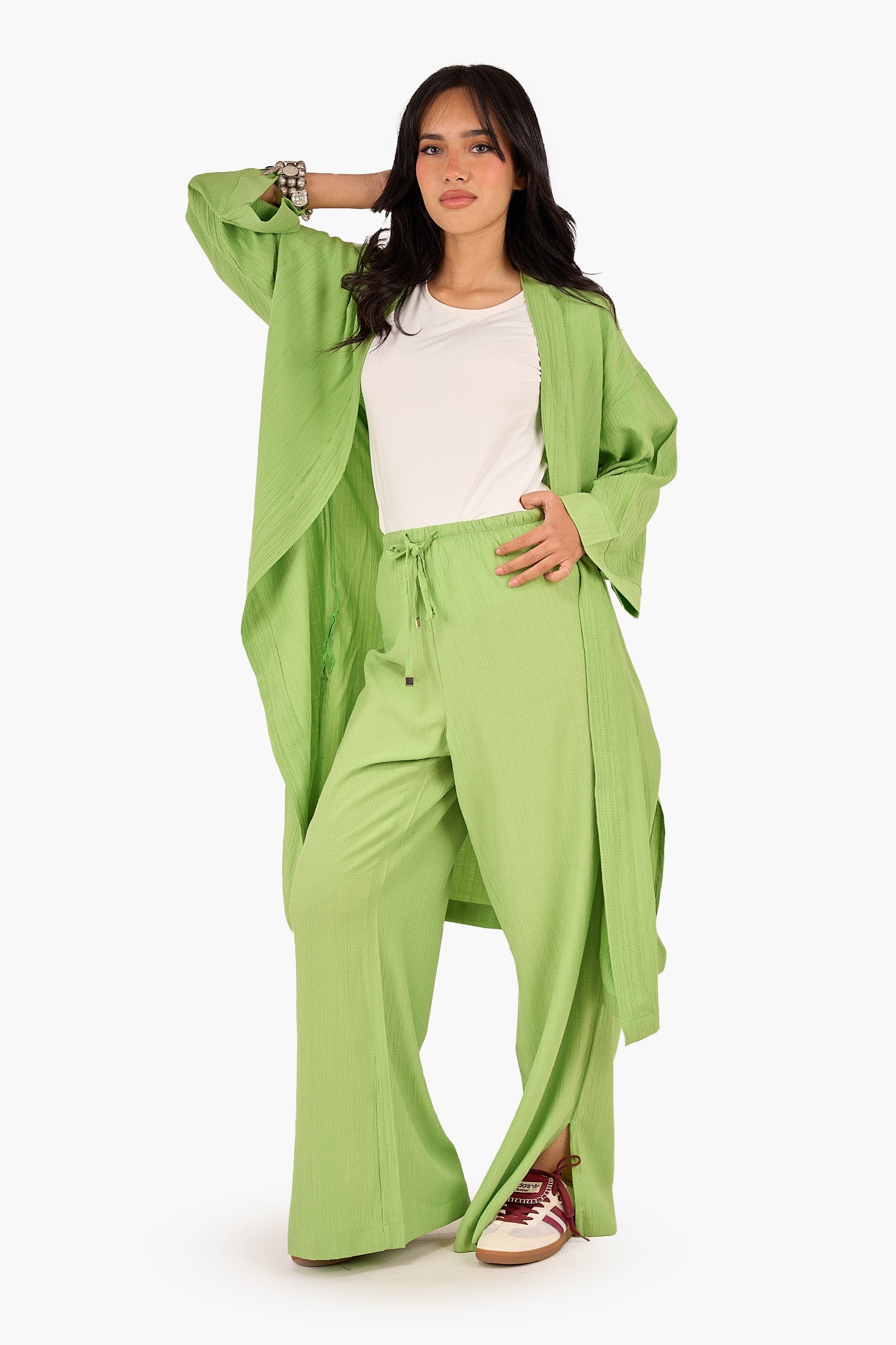 كيمونو ميدي بملمس بارز