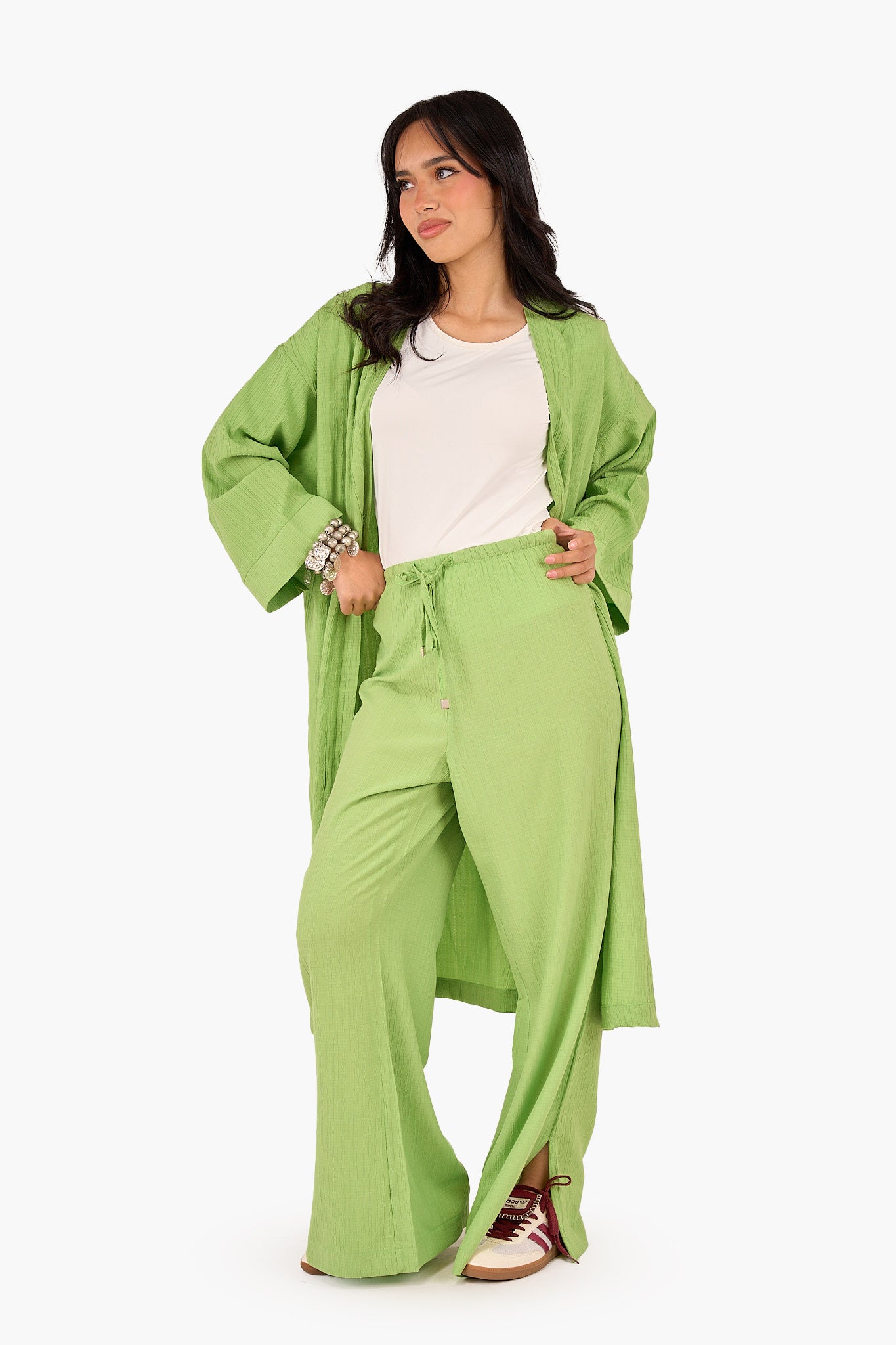 كيمونو ميدي بملمس بارز