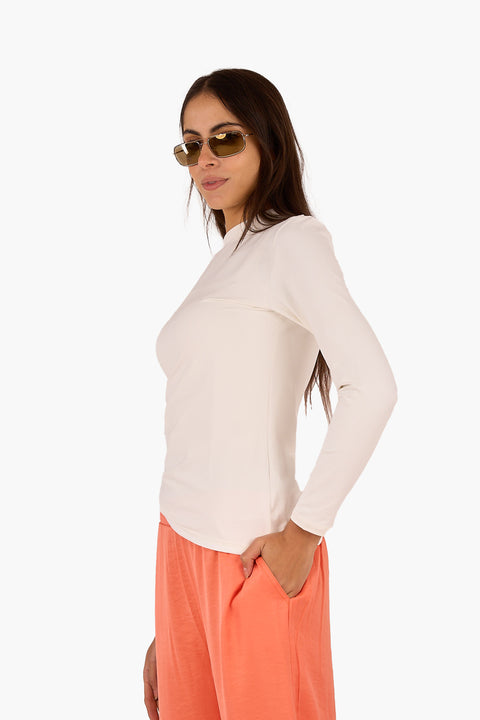 High Neck Basic Top