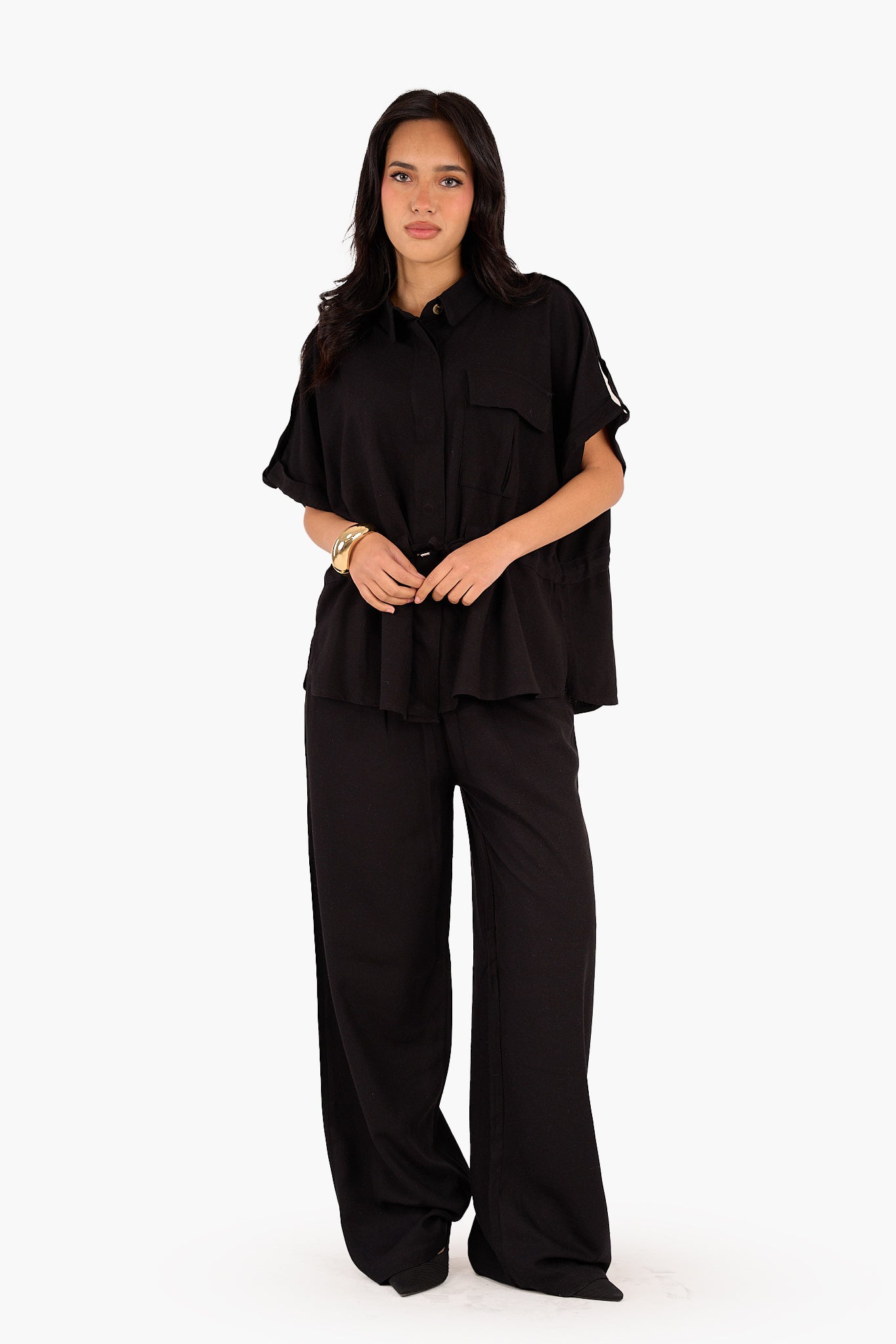 قميص بثلاث رقع