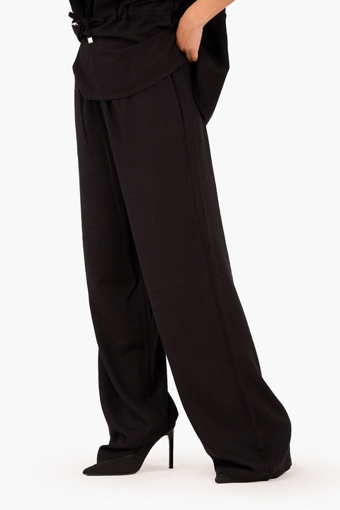 Mid Elastic Waist Pants