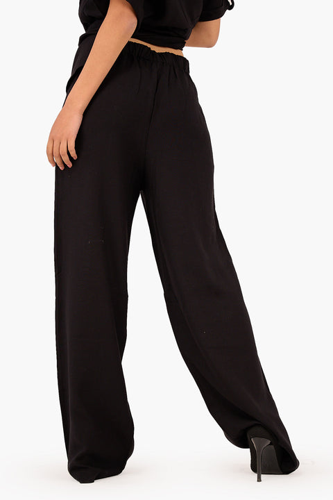 Mid Elastic Waist Pants