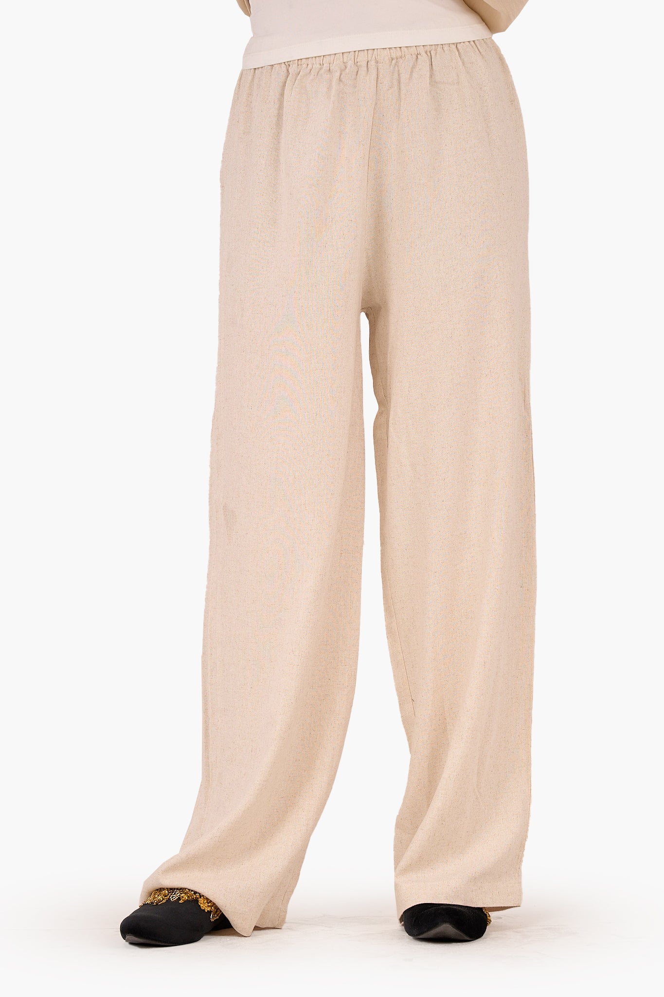 Mid Elastic Waist Pants