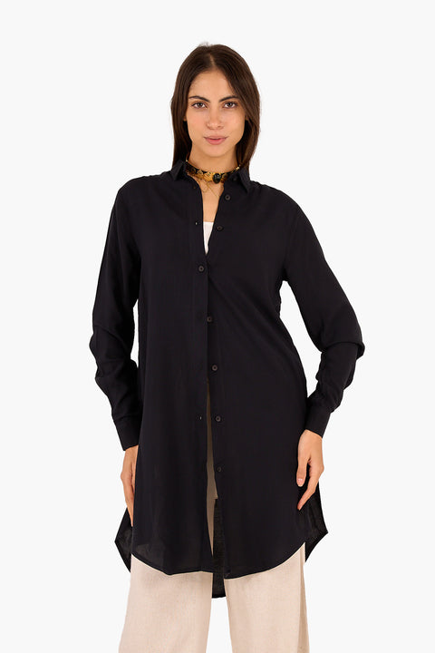 Rayon Waffle Long Shirt