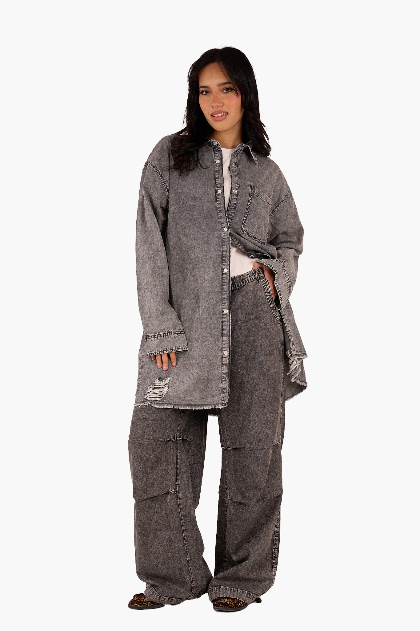 Oversized Denim Shirt